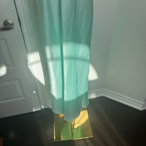 Natori vintage Green n Blue slip Dress fairycore mermaid whimsy cottage luxury L - Picture 4 of 8